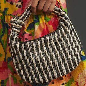 Anthropologie Melie Bianco The Brigitte Satchel: Raffia Edition